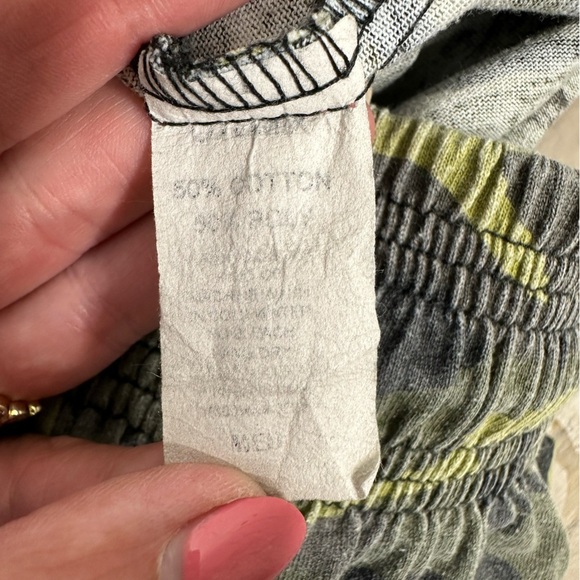 Vintage Otomix Sport Baggy Workout Pants Jogger Green Camo Print Size Medium - Picture 6 of 6